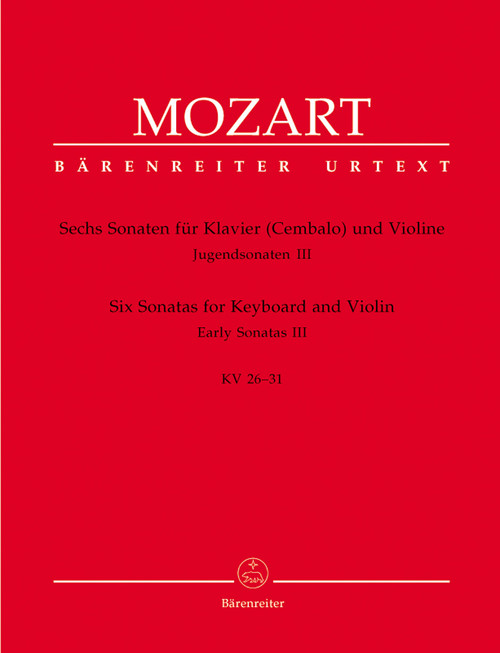 Six Sonatas for Violin and Piano K. 26-31 [Bar:BA4757]
