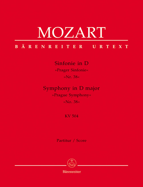 Mozart, Symphony No. 38 D major KV 504 'Prague Symphony' [Bar:BA4766]