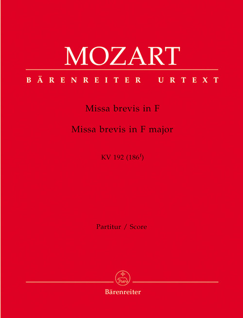 Mozart, Missa brevis F major KV 192 (186f) [Bar:BA4770]
