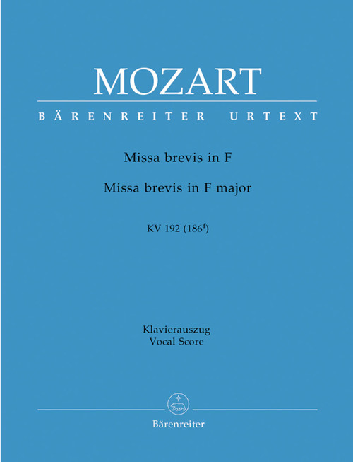 Missa brevis in F major K. 192 (186f) [Bar:BA4770-90]