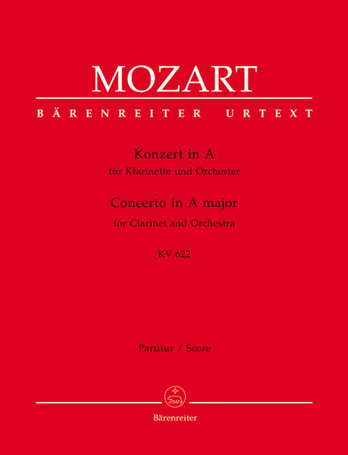 Concerto for Clarinet and Orchestra in A major K. 622 [Bar:BA4773]
