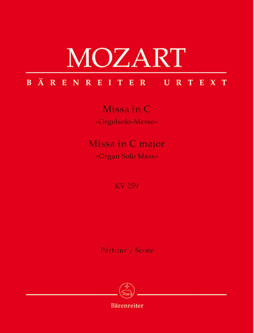 Mozart, Missa C major KV 259 'Organ Solo Mass' [Bar:BA4852]