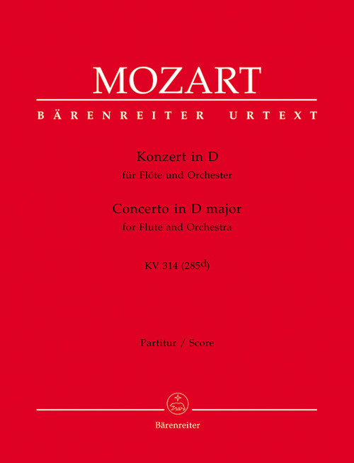 Concerto for Flute and Orchestra in D major K. 314 (285d) [Bar:BA4855]