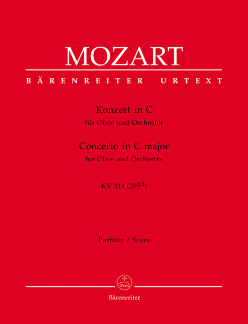 Concerto for Oboe and Orchestra in C major K. 314 (285d) [Bar:BA4856]