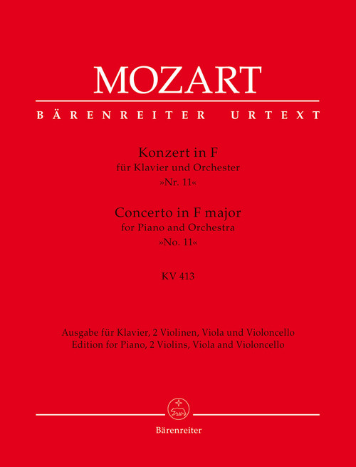 Concerto for Piano and Orchestra no. 11 in F major K. 413 [Bar:BA4875]