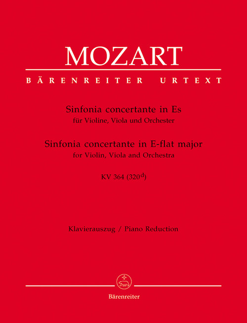 Sinfonia concertante for Violin, Viola and Orchestra in E-flat major K. 364 (320d) [Bar:BA4900-90]