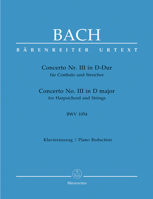 Bach, J.S. - Cembalokonzert III [Bar:BA5226-90]