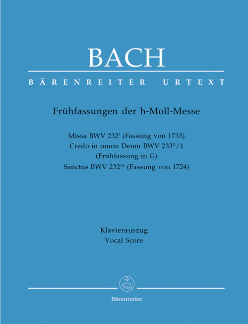 Bach, J.S. - Early Versions of the Mass [Bar:BA5293-90]