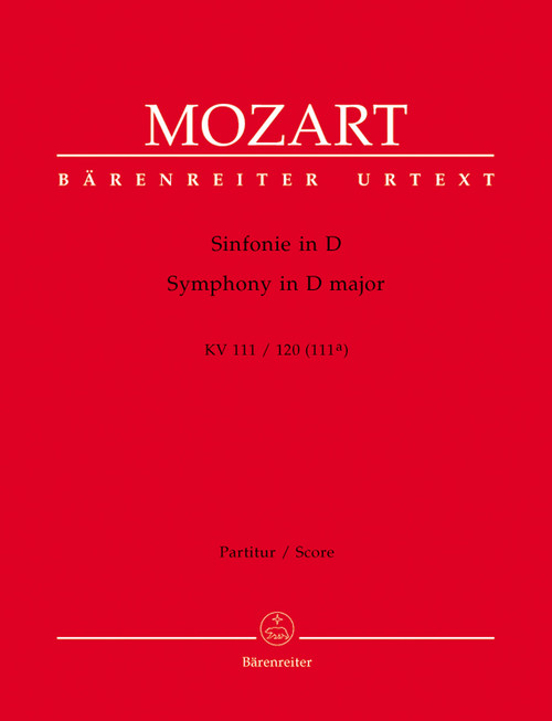 Symphony in D major K. 111/120(111a) [Bar:BA5364]