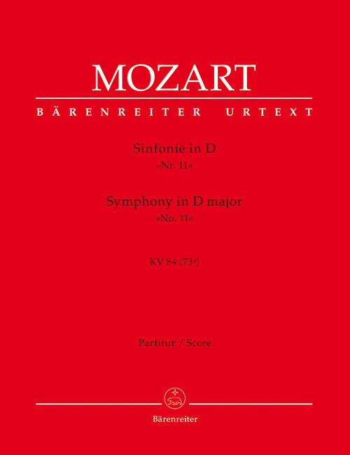 Symphony no. 11 in D major K. 84 (73Q) [Bar:BA5375]