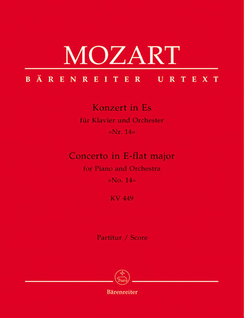 Mozart, Concerto for Piano and Orchestra No. 14 E flat major KV 449 [Bar:BA5381]