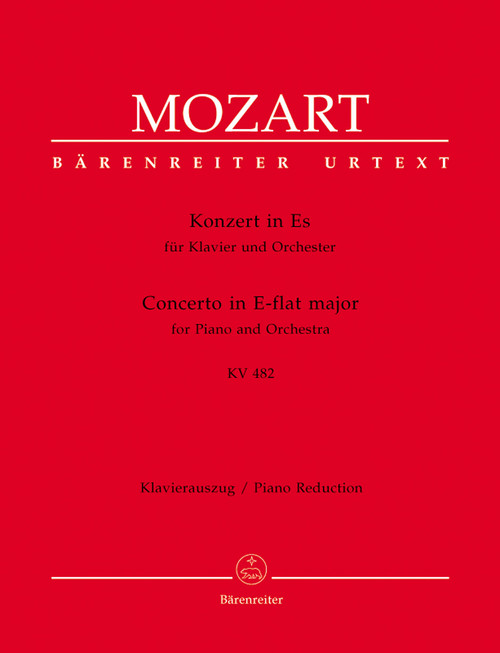 Concerto for Piano and Orchestra no. 22 in E-flat major K. 482 [Bar:BA5387-90]