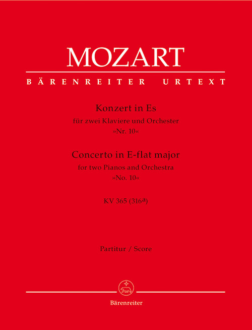 Concerto for two Pianos and Orchestra no. 10 in E-flat major K. 365 (316a) [Bar:BA5390]