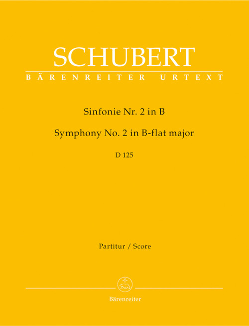 Symphony no. 2 in B-flat major D 125 (1814) [Bar:BA5602]