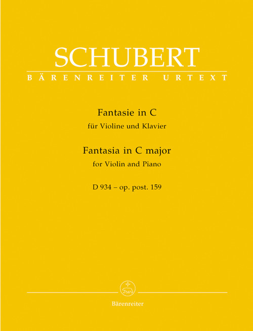 Schubert, Fantasia for Violin and Piano C major op. post.159 D 934 [Bar:BA5620]