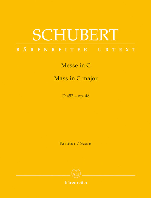 Schubert, Mass C major op. 48 D 452 [Bar:BA5622]