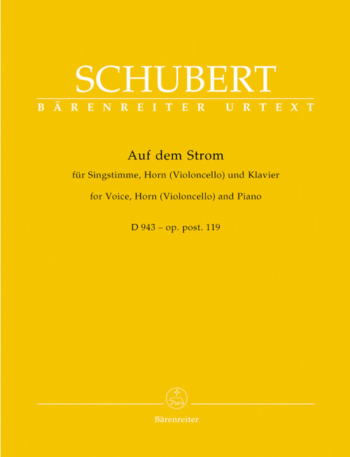 Auf dem Strom for high voice, horn (violoncello) and piano op. post.119 D 943 [Bar:BA5635]