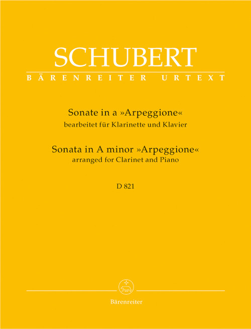 Schubert, Sonata a minor D 821 'Arpeggione' [Bar:BA5682]