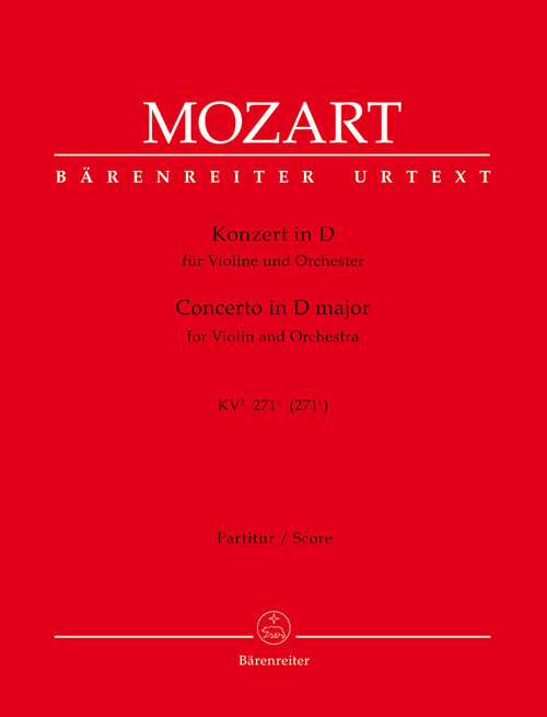 Concerto for Violin und Orchestra in D major K². 271a (271i) [Bar:BA5769]