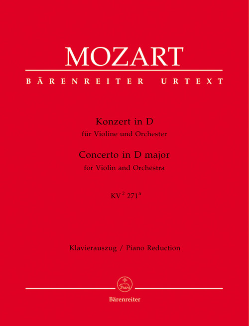 Mozart, Concerto for Violin and Orchestra D-major K. 271a (271i) [Bar:BA5769-90]