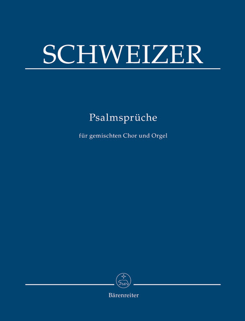 Psalmsprüche für drei- und vierstimmigen gemischten Chor und Orgel [Bar:BA6428]
