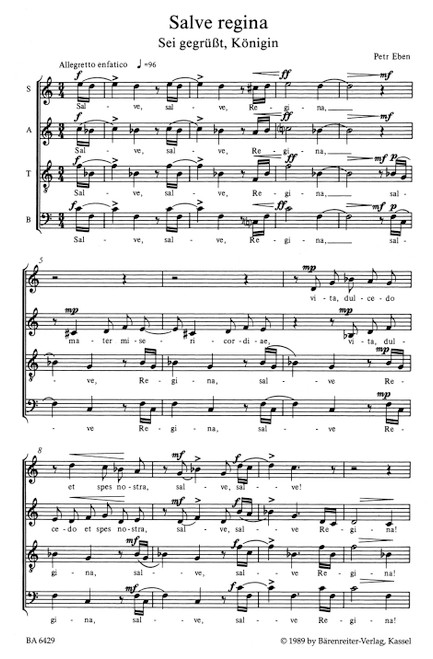 Salve regina / Cantico delle creature [Bar:BA6429]