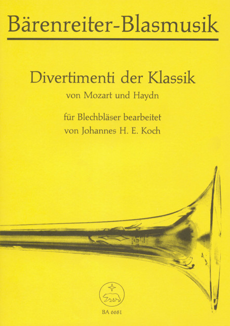 Divertimenti der Klassik. Zwei Satzfolgen von Wolfgang Amadeus Mozart und Joseph Haydn für Blechbläser [Bar:BA6681]