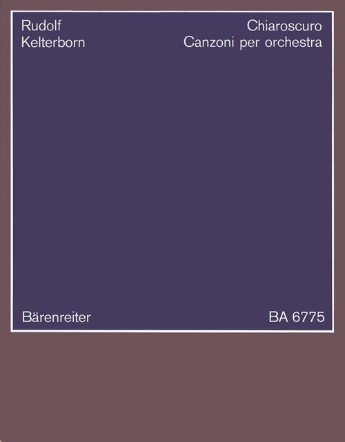 Chiaroscuro. Canzoni per orchestra (1979/1980) [Bar:BA6775]