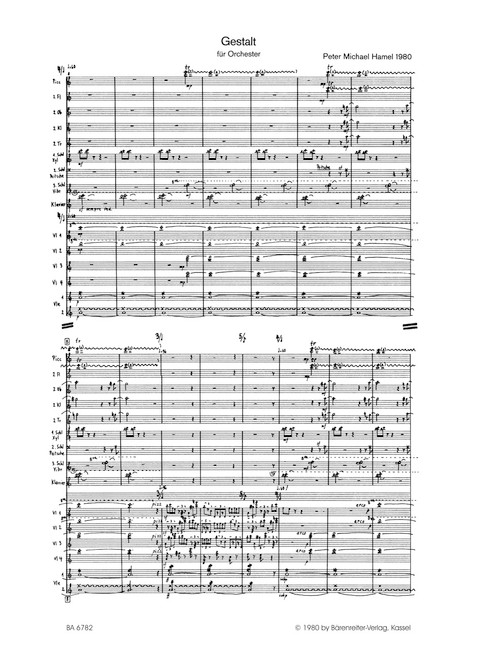 Gestalt für Orchester (1980) [Bar:BA6782]