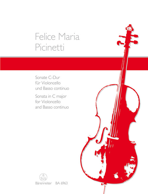 Sonata for Violoncello and Basso continuo in C major [Bar:BA6963]