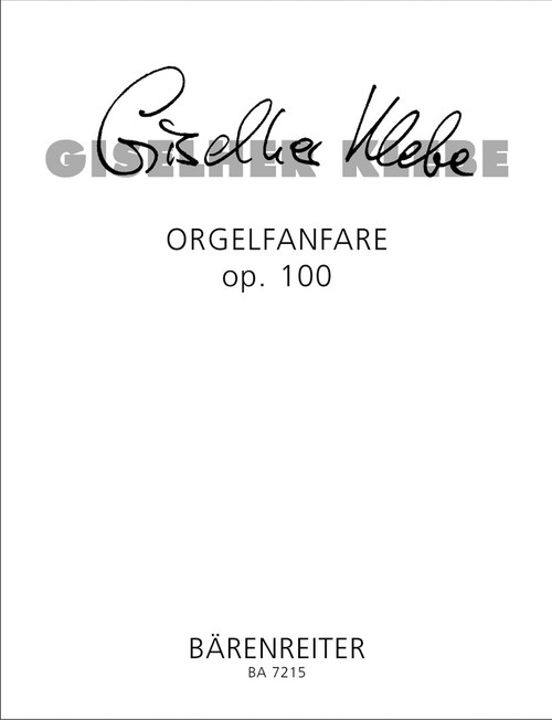 Klebe, Orgelfanfare [Bar:BA7215]