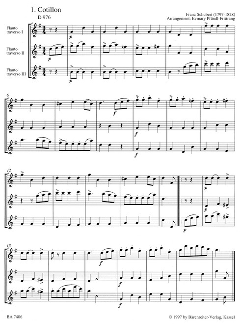 Dances for Three Flutes [Bar:BA7406]