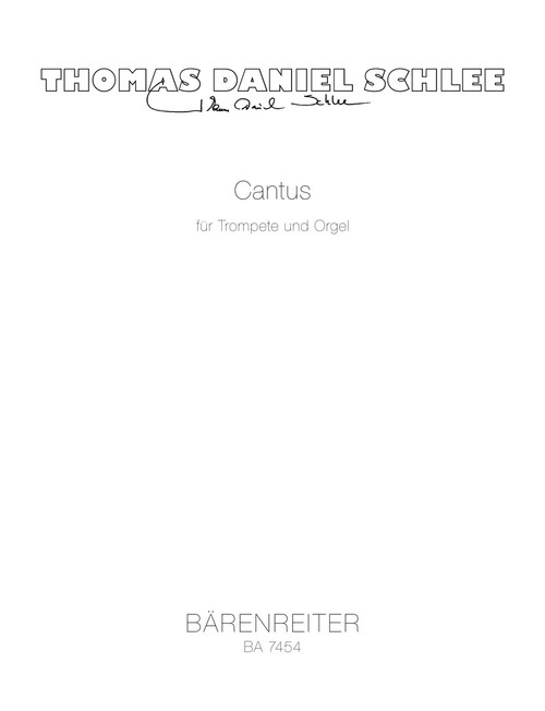 Cantus für Trompete und Orgel (1998) [Bar:BA7454]