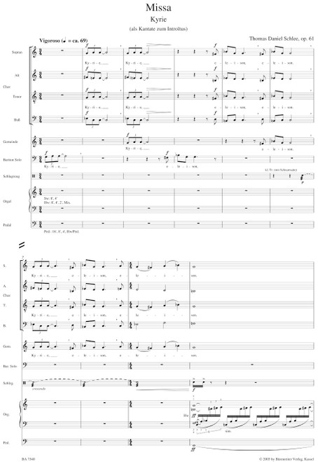 Missa op. 61 (2004/2005) [Bar:BA7540]