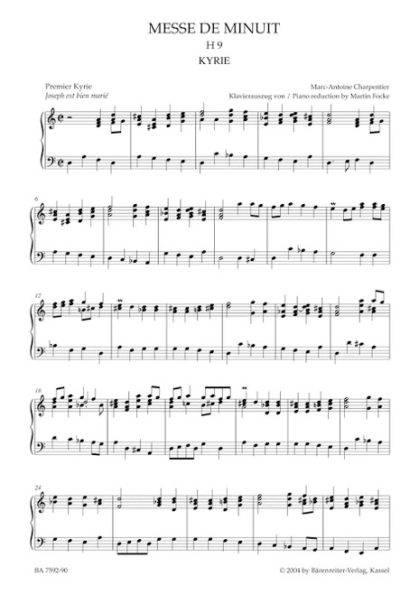 Messe de Minuit pour Noël H 9 [Bar:BA7592-90]