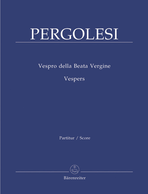 Pergolesi, Vespro della Beata Vergine / Vesper [Bar:BA7675]