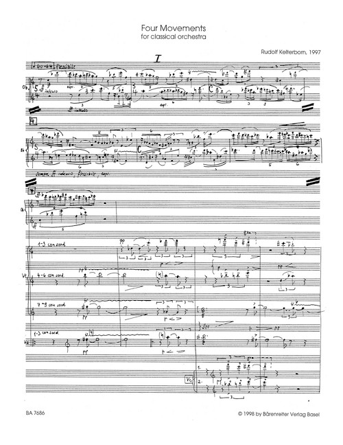 Four Movements for classical orchestra (1997) [Bar:BA7686]
