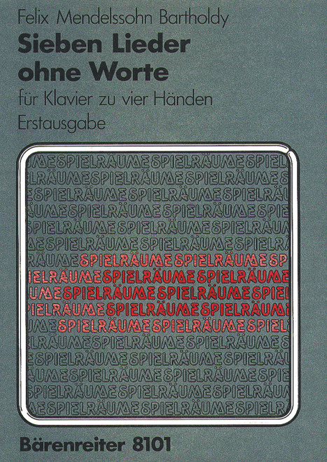 Sieben Lieder ohne Worte für Klavier zu vier Händen op. 62/1-6, 67/1 [Bar:BA8101]