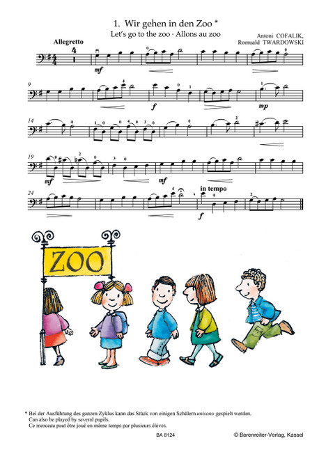 At the Zoo for Cello and Piano [Bar:BA8124]