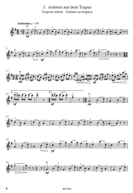 At the Circus for Violin and Piano [Bar:BA8126]