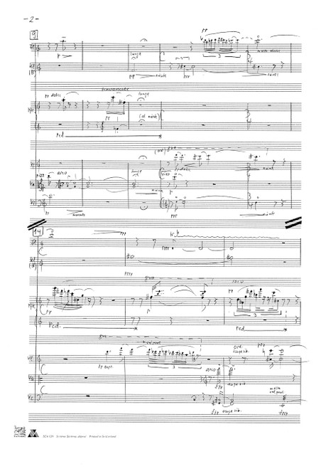 Adagio con interventi für Flöte (auch Altflöte), Klarinette (auch Bassklarinette) in B, Klavier und Streichtrio (2000) [Bar:BA8266]