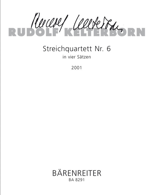 Kelterborn, Streichquartett [Bar:BA8291]