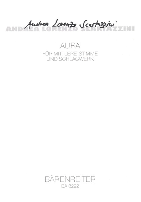 Aura für mittlere Stimme und Schlagwerk (2000) [Bar:BA8292]