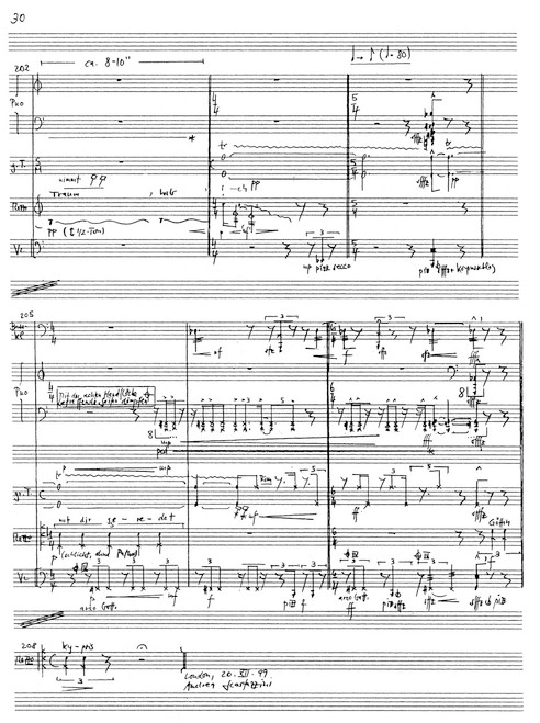 Im traum hab ich mit dir geredet - göttin - Kypris for mezzo-soprano solo and 4 instrumentalists (1999) [Bar:BA8293]