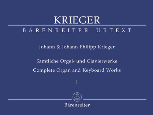 Krieger, Sämtliche Orgel- und Clavierwerke. Band 1 [Bar:BA8402]