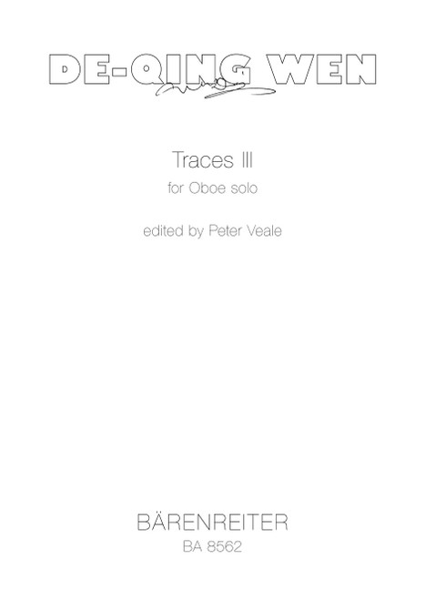 Traces III for Oboe Solo (1998) [Bar:BA8562]