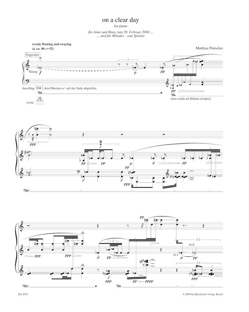 on a clear day for piano (2004) [Bar:BA8593]