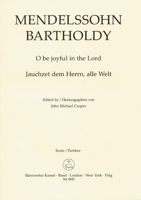 O be joyful in the Lord op. 69 [Bar:BA8935]