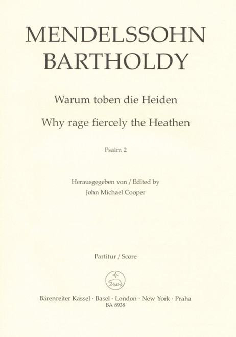 Mendelssohn Bartholdy, Why rage fiercely the Heathen [Bar:BA8938]