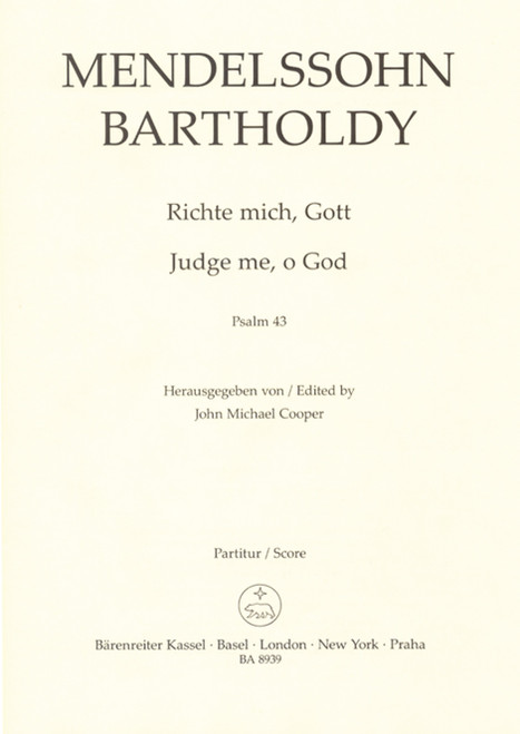 Judge me, O God op. 78 [Bar:BA8939]